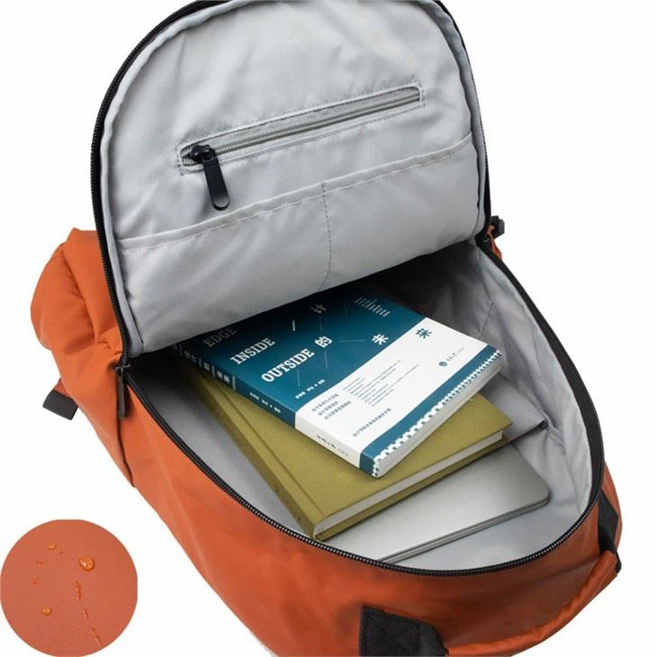 LAPTOP BACKPACK WATERPROOF-orange inside